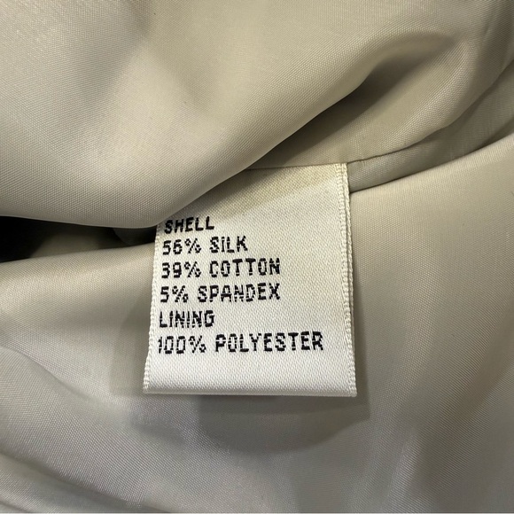 Talbots Cropped Silk Blend Blazer Petite 6 NWT Gray - Picture 10 of 11